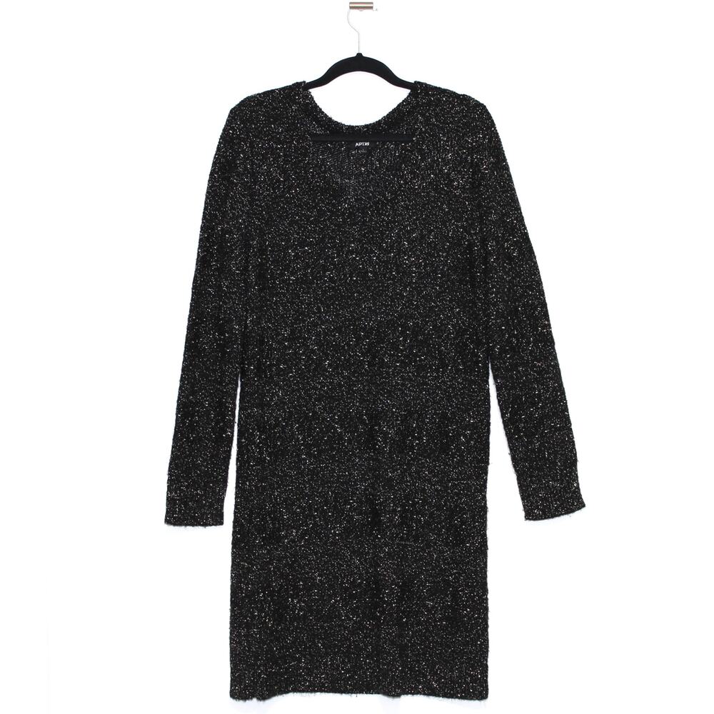 Apt.9 Sweater Tunic In Black And Gold Size Large - image 1